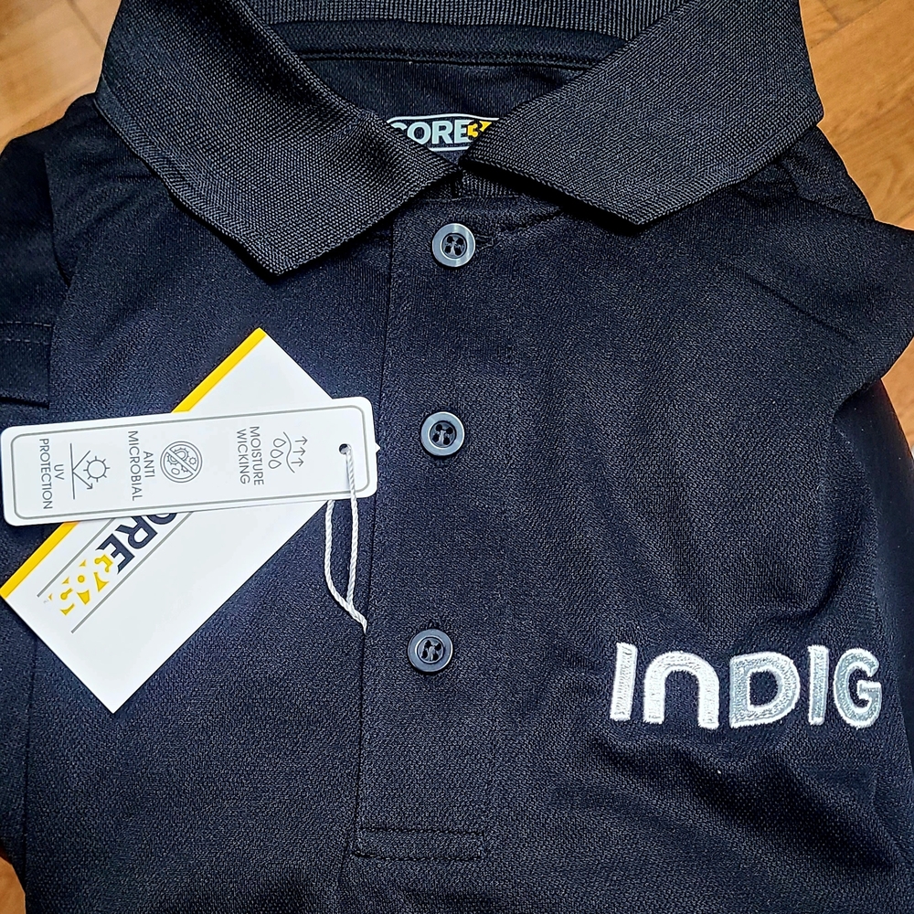 Indigo Men's Polo Shirt - Deep Black